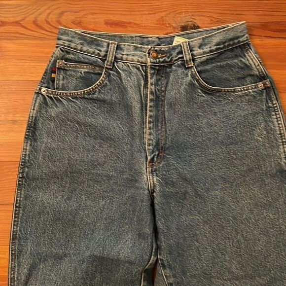 Gitano VTG 90s High Waisted Tapered Denim Mom Blue Jeans Womens Size 14 Short - Picture 11 of 13